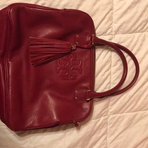 Burgundy Tory Burch Purse